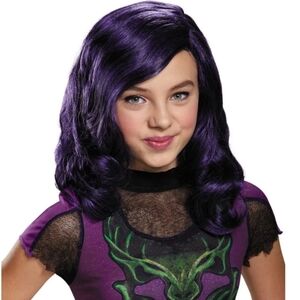 Child's Girls Mal The Descendants Wig Costume Accessory